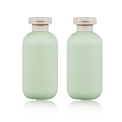 Umetass 6.8Oz Squeeze Bottles With Flip Cap, Refillable Plastic Travel Bottles For Creams, Lotion, Shampoo, Conditioner (2 Pcs)