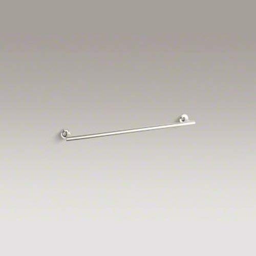 Kohler 14436-Sn Purist 24 Towel Bar For Bathroom Wall, Wall-Mount Towel Rack, Bathroom Towel Holder, Vibrant Polished Nickel