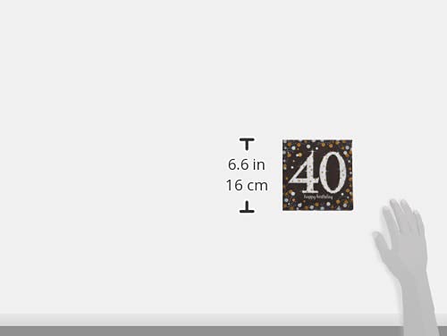 Sparkling Celebration 40 Luncheon Multicolor Paper Napkins ( 6.5'' X 6.5'' ) - Pack Of 16, Premium Quality & Eye-Catching Design