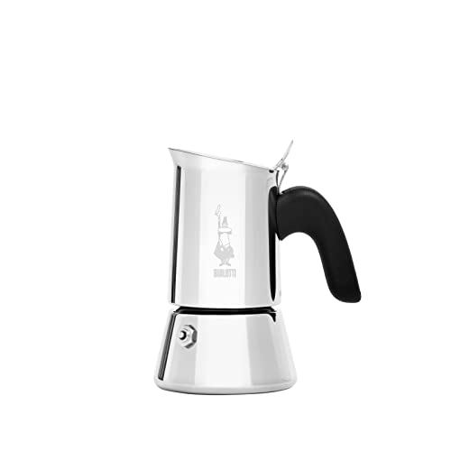Bialetti New Venus Caffettiera In Acciaio Inox, Non Adatta Allinduzione, Argento, 2 Tazze