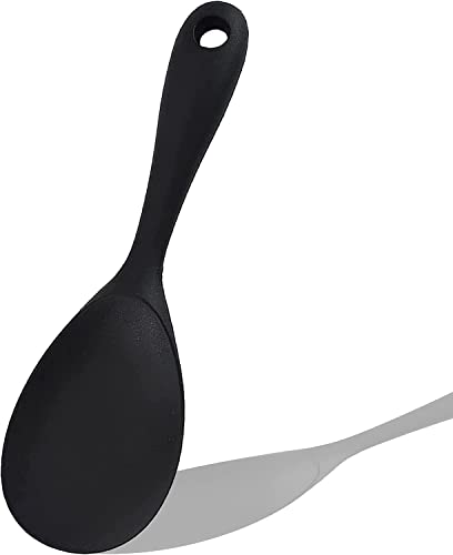 Ramkuwar Silicone Rice Spoon Non Stick Rice Scooper Heat Resistant Kitchen Gadge Rice Spoon Paddle Cooking Utensil Rice Spatula 