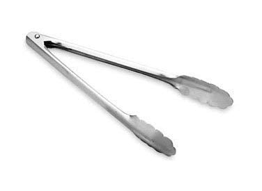 Vollrath 47312 12'' Heavy Duty Stainless Steel Tongs, 12 Pack