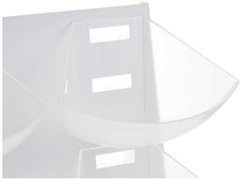 Restaurantware Met Lux 15.4 X 13.4 X 14.6 Inch Coffee Accessory Caddy 1 Premium Coffee And Condiment Organizer - 4 Compartments