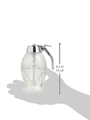Mrs. Anderson'S Baking Syrup Honey Dispenser, Glass With Storage Stand, 8-Ounce Capacity