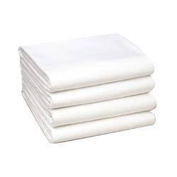 Bed Sheet Set With Pillowcases, Light Blue, Cotton, Set Of 2, StainResistant (White)
