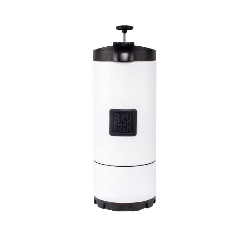 Brutrek Ovrlndr Travel Coffee French Press, 24 Fl.Oz Capacity, Double Wall Vacuum Insulated, Easy To Clean Removable Bottom, No