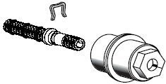 American Standard 954027-0020A Fittings Repair Parts, Chrome