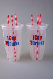 WESCUP 3compartment cup (1Cup 3Drinks). BPAfree, dishwasher safe, stackable  Pack of 2