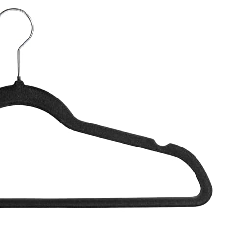 Softflame Premium Velvet Hangers 50 Pack, Non-Slip Suit Clothes Hangers, 360 Degree Swivel Hooks And Slim Profile To Maximize Cl