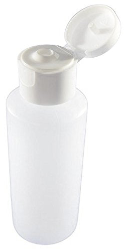 12-2-ounce Travel Bottles with Flip Caps (White Cap)