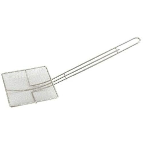 Update International Skr-1 Fryer Skimmer - Mesh 6-3/4'' Square, Fine Mesh