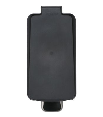 Simplehuman 10 Liter / 2.6 Gallon Bathroom Slim Profile Trash Can, Brushed Stainless Steel With Plastic Lid