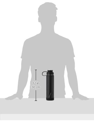 Ecovessel Boulder Trimax Insulated Stainless Steel Water Bottle With Reflecta Insulated Dual Lid, Strainer And Silicone Bottle B