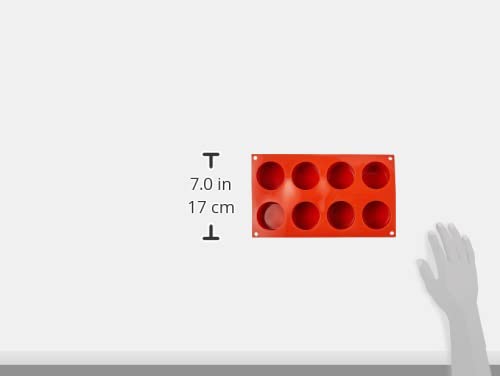 Silikomart Silicone Classic Collection Mold Shapes, Cylinder, Medium