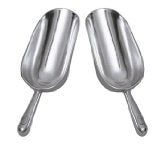 12 Oz. (Ounce) Bar Ice Scoop, Dry Bin Scoop, Dry Goods Scoop, Candy Scoop, Spice Scoop, Cast Aluminum