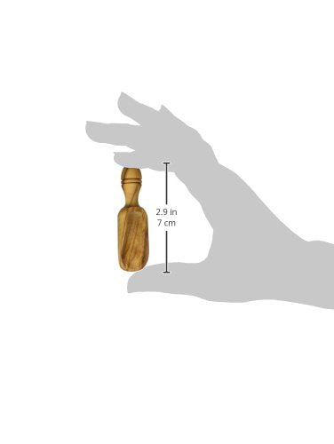 Naturally Med - Olive Wood Small Salt Scoop 2.5'' Total Length