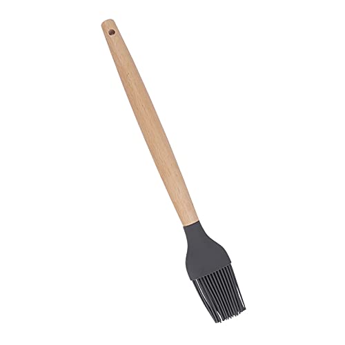 Large Silicone Flexible Heat Resistant Basting Brush With Wood Handle For Cooking, Baking, For Non Stick Cookware, Random Color