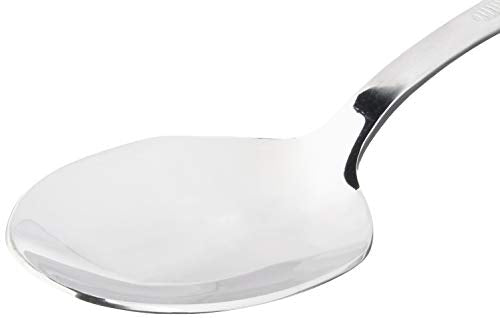 Mercer Culinary 18-8 Stainless Steel Plating Solid Spoon, 7-7/8 Inch,Silver