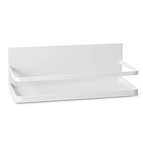 Hoopoton Magnetic Spice Rack Single Tier Refrigerator Spice Organizer Shelf, Easy to Install The Side of The Refrigerator