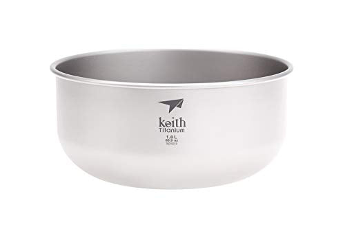 Keith Titanium Ti8701 Ultralight Salad Bowl - 60.9 Fl Oz