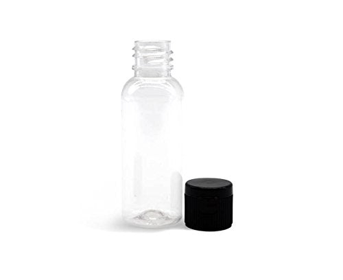 12Pcs Reusable Empty Plastic Face Cream Cosmetic Emulsion Hand Lotion Bottles Container Vial Pot Jar Case With Black Flip Lid (1
