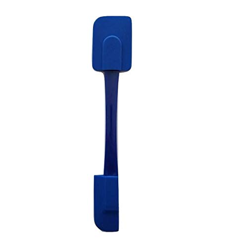 Handy Housewares 10'' Double Sided Non-Stick Silicone Scraper Spatula (1, Blue)
