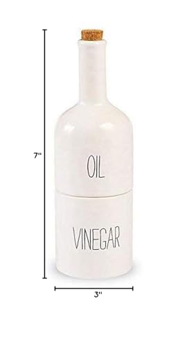 Stacked Oil and Vinegar Decanter Set