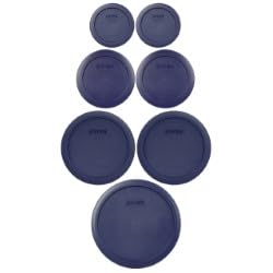 Pyrex Food Storage Plastic Replacement Lid Set (Dark Blue)