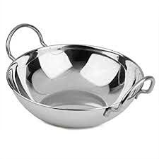 Shivhomeworld Shiv Home World Stainless Steel Kadhai Cookware Size-15