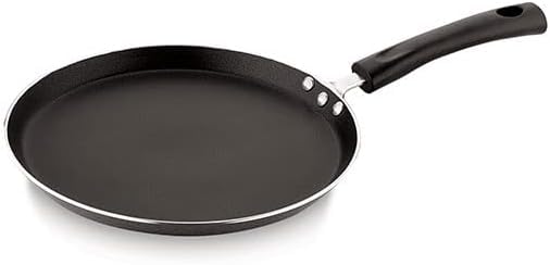 Sahishnu Online And Marketing Nonstick Dosa Pan, Black, Aluminium, 285Mm X 11Mm X 0.5In