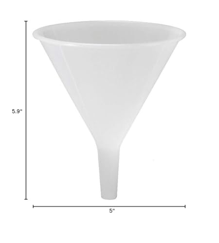 Gourmac 3816 Plastic Funnel For Liquid Transfer; 16-Ounce, White (1 Each)