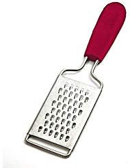 Norpro Grip-Ez Mini Grater - Great For Cheese, Garlic Nutmeg, Chocolate And Nuts (Red)