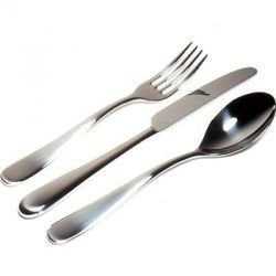 Alessi ''Nuovo Milano'' 60-1/2-Inch Pastry Fork, Set Of 6