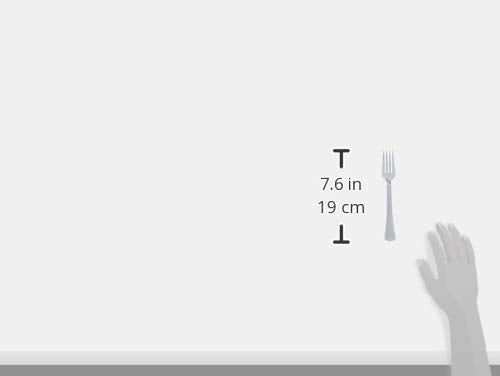 Wna Reflections Heavyweight Plastic Utensils, Fork, Silver, 7'', 40/Pack