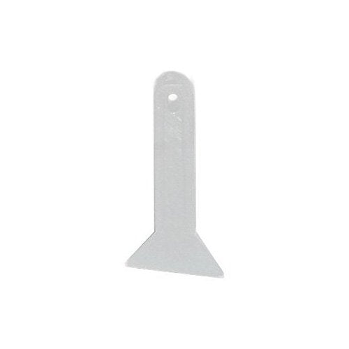 Herb Grinder Pollen Scrapers 1In X .5In - 10 Pack (Clear/White)