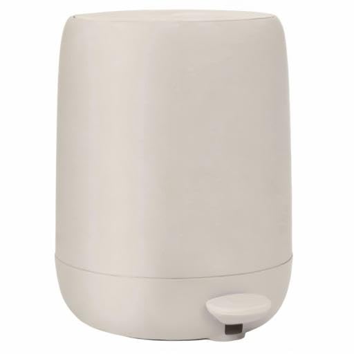 Blomus -Sono Pedal Bin With Soft Close, Waste Bin, Cosmetic Bin, Rubbish Bin With Pedal, Soft Close, Colour Moonbeam, Material P