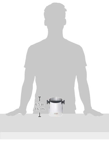 De'Longhi Knock Box For Coffee & Espresso Grounds, Easy & Mess-Free Disposal Of Coffee Puck, Removable Bar And Non-Slip Base, Di