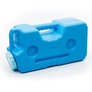 Sagan Life Aquabrick Emergency Water Storage Containers W Ventless Spigot Cap, Leak Proof Guaranteed Portable Stackable - Holds