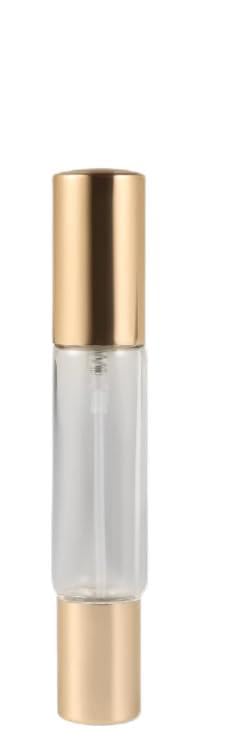 Calolin 20 Pcs Refillable Perfume Bottle, 10 ml Travel Atomizer with DualHead Spray & Roller Design, Portable Glass Bottle with