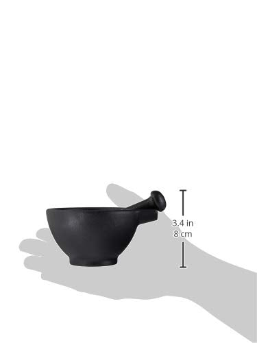 Zassenhaus 3-Piece Mortar And Pestle Set, Cast Iron Grinder Set For Spices And Seeds, Large, 3-Inch