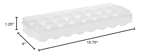 Hutzler Ball Ice Tray Mold, 24 Spheres, Natural