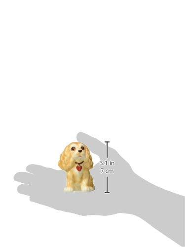 Cosmos Gifts 20761 Fine Porcelain Valentine Cocker Spaniel Dog Salt and Pepper Shakers Set  3'' H