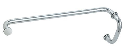 Crl ''Bm'' Chrome 6'' Pull Handle 24'' Towel Bar Combination With Metal Washers