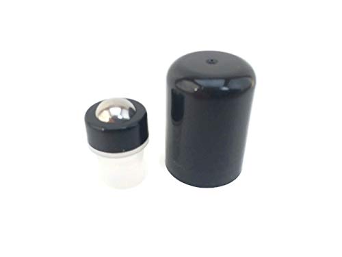 3-Part Stainless Steel Roller Tops - 12 Pack with Caps - Fits 11 mm (0.425) Neck Opening - For doTERRA, Young Living & many more