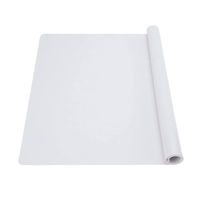 Samzareulo Silicone Small Baking Mat,Non-Slip,Heat Resistant,Refrigerator Pad,11.8  15.7In (Translucent)