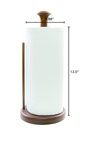 Whitecap 62444 Teak Stand Up Paper Towel Holder, Brown