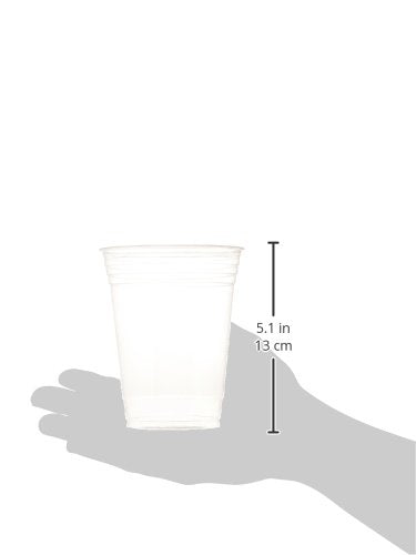 Solo Cup Company -100 Company Plastic Party Cold Cups, 16 Oz, Clear, 100 Pack