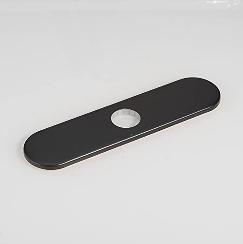 BWE Round 10 Inch Kitchen Sink Faucet Hole Cover Deck Plate Oil Rubbed Bronze Outside Escutcheon Plate Stainless Steel Cover Plate for 1 or 3 Hole Sink Hole