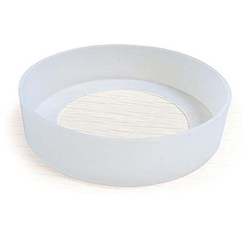 Gteller 4 Pcs Eco-Friendly Non-Slip Silicone Coaster For 20 Oz, 30 Oz Tumbler (Transparent White 70Mm)