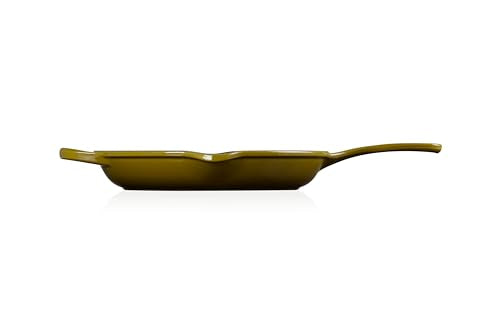 Le Creuset Enameled Cast Iron Signature Round Skillet, 10.25   , Olive